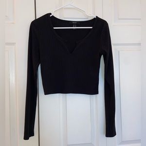 Black Long Sleeve Top